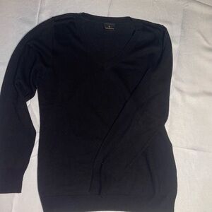 Worthington Women's Black V-Neck Sweater